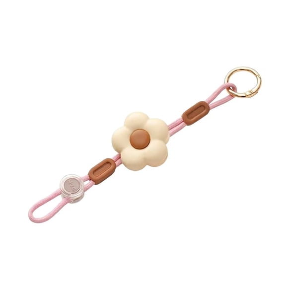 Flower Hat Clip for Travel on Bag, Hands-Free Magnetic Hat Holder for Luggage Backpack, Flower Shape Hat Keeper Accessory for Outdoor Hiking and Beach Trip, Beige