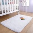 thumbnail image 6 of Softlife Super Soft Rug for Living Room Fluffy Rugs for Dorm Room Cute Plush Carpet for Bedroom,2' x 3',White, 6 of 7