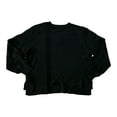 thumbnail image 2 of Christian Siriano New York Women's Long Sleeve Crewneck Pointelle Sweater (Black, XL), 2 of 2