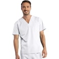 thumbnail image 1 of panda Haut de Blouse Médicale Unisexe Col en V Rouge, 1 of 1