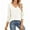 White V-Neck, variant on SOMER Women's Sweater Long Sleeve Pullover V-Neck Sweater Soft Lightweight Knit Tops 2025 White