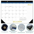 Sturdy Double Wire Binding, Large Daily Blocks, 18 Month Wall Calendar