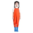 thumbnail image 2 of Splihome Waterproof Fishing Waders For Kids Youth with Boots Hunting Waders Rain Trousers orange, 2 of 8