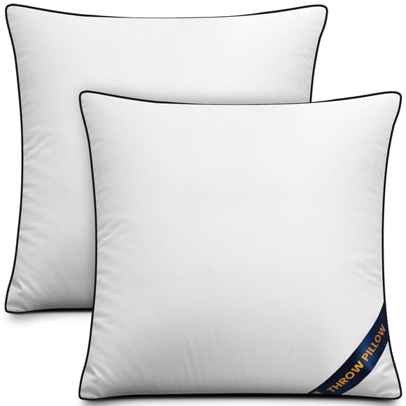 Juego de ropa de cama Utopia, 2 unidades, 70 x 70 cm, color blanco