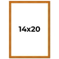 thumbnail image 2 of 14x20 Honey Brown Real Wood Picture Frame Width 0.75 inches | Interior Frame Depth 0.5 inches |, 2 of 8