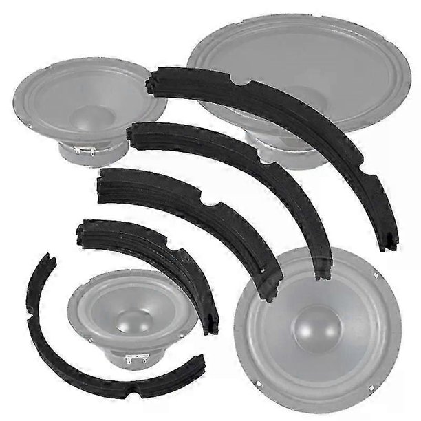 Almohadillas de espuma para altavoces woofer de 4/5/65/8/10/12/15/18 pulgadas, junta de 4 y 8 orificios, accesorios para reparación de altavoces, carcasa de altavoz de esponja para bricolaje