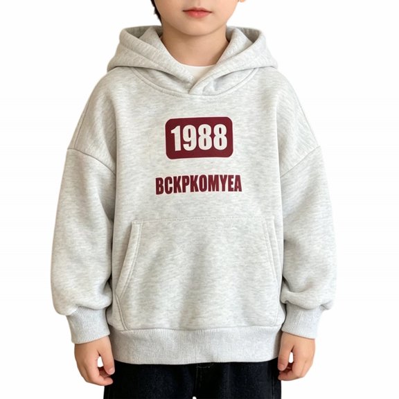 KAUOD Toddler Girls Fleece Long Sleeve Hoodies Cute Graphic Casual Hooded Sweatshirts Fall Trendy Oversized School Pullover Pockets