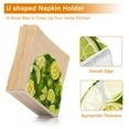 thumbnail image 4 of Napkin Holder for Table Lemon Slices and Leaves Acrylic Clear Tissue Dispenser Stand Kitchen Dining Bar Tabletop Picnic Restaurant Decor, 4 of 9