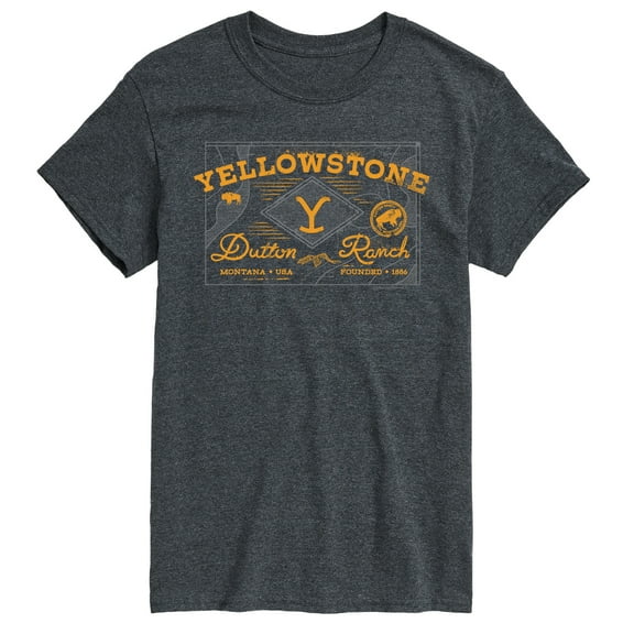 Yellowstone - Dutton Ranch Badge - Men's Short Sleeve Graphic T-Shirt