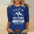 thumbnail image 2 of YanHoo T-Shirts à Manches 3/4 Chemises pour Femmes Tuniques à Manches 3/4 pour Femmes T-Shirts Femmes T-Shirts Graphiques Vintage T-Shirts et Blouses à Manches 3/4 pour Femmes Vente de Liquidation Manches 3/4, 2 of 5
