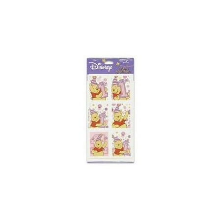 Winnie the Pooh Winnie the Pooh First Birthday Girl Stickers- Case of 840