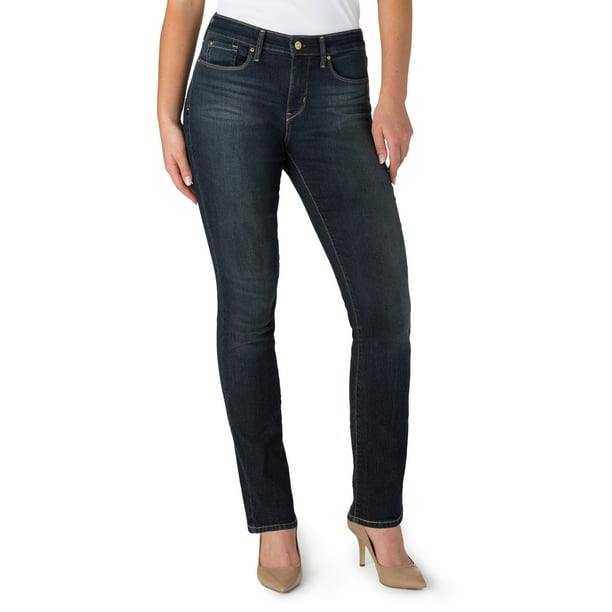 Signature by Levi Strauss & Co. Women's Totally Shaping Slim Straight Jeans  