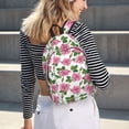 thumbnail image 5 of Bixox Rose Flowers Printing Canvas Backpack Lightweight Casual Travel Backpack School Backpack Fits 15.6 Inch Notebook, 5 of 5