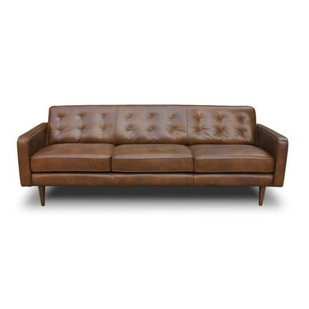 Corrigan Studio Trevor Mid Century Modern Leather Sofa Corrigan Studio Trevor Mid Century Modern Leather Sofa