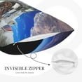 thumbnail image 5 of Balery Astronaut In Outer Space Pillow Covers,Bed Pilowcases,Reversible Plush Throw Pillow Covers End Pillow Encasement,Pillow Case - 14"X20", 5 of 9