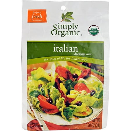 Simply Organic Organic Salad Dressing - Simply Organic Salad Dressing Mix, Italian, Certified Organic, 0.7 Oz