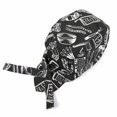 thumbnail image 1 of Men Women Chefs Hat Cap Kitchen Catering Skull Cap Ribbon Cap Turban, 1 of 2