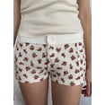 thumbnail image 5 of ZAXARRA Women Lounge Shorts, Low Waist Button Closure Printed Slim Pajama Shorts Sleepwear, 5 of 6