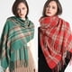 thumbnail image 2 of Bufanda de invierno cálida y gruesa de lujo con diseño de marca estampada para mujer, chal de pashmina de cachemira, bufandas con borlas, bufanda de punto, manta, 2 of 5