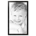 thumbnail image 2 of ArtToFrames 25" x 44" Honors Black with Silver Picture Frame, 25x44 inch Black Wood Poster Frame (WOM-5157), 2 of 7
