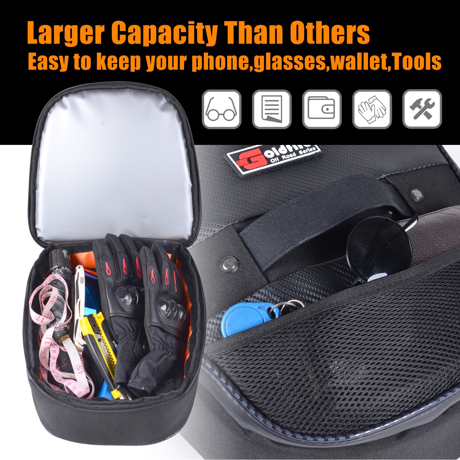 RZR RS1 Storage Organizers UTV Accessories Underhood Storage Bag Cooler Waterproof Tool Bag Fit for Polaris RZR RS1 2018+