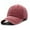 Burgundy, variant on Men Women Plain Cotton Vintage Washed Twill Low Profile Baseball Cap Adjustable Distressed Dad Hat