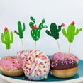 thumbnail image 6 of HUIANER Prickly Cactus Party - Dessert Cupcake Toppers - Fiesta Party or Fiesta Birthday Party Clear Treat Picks - Set of 24, 6 of 6