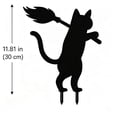 thumbnail image 3 of Black Cat Halloween Garden Stake, Metal Yard Sign with Pumpkin Bucket Theme for Outdoor Lawn Patio Flower Bed Spooky Seasonal Decor, 3 of 5