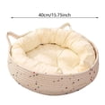 thumbnail image 3 of Woven Cat Bed With Removable Washable Rope Indoor Cat Round Cat Bed For Small To Large Cats Cat&, 3 of 7