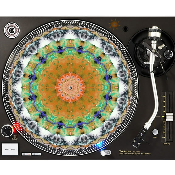 KuzmarK™ 12" DJ Turntable Slipmat - Devil Wings