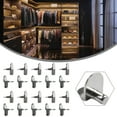 thumbnail image 5 of 20x Shelf Support Studs Pegs Pins 5mm L-Shaped Cabinet Bracket Silver, 5 of 9