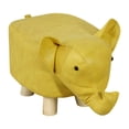 thumbnail image 1 of DOLITY Small Elephant Stool Doorstep Shoe Changing Stool for Hallway Patio Bathroom Yellow, 1 of 9