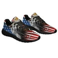 thumbnail image 6 of Faith Over Fear Jesus ChriStAmerican flag Eagle Shoes Sneakers Black Size 5, 6 of 7