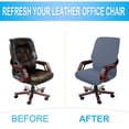 thumbnail image 5 of Waterproof Jacquard Office Chair Covers Swivel Armchair Steel Blue Medium, 5 of 8