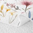 thumbnail image 5 of Homewish Spring Garden Flower Twin Quilt Set,Girls Floral Dragonfly Twin Coverlet Set,2pcs, 5 of 7