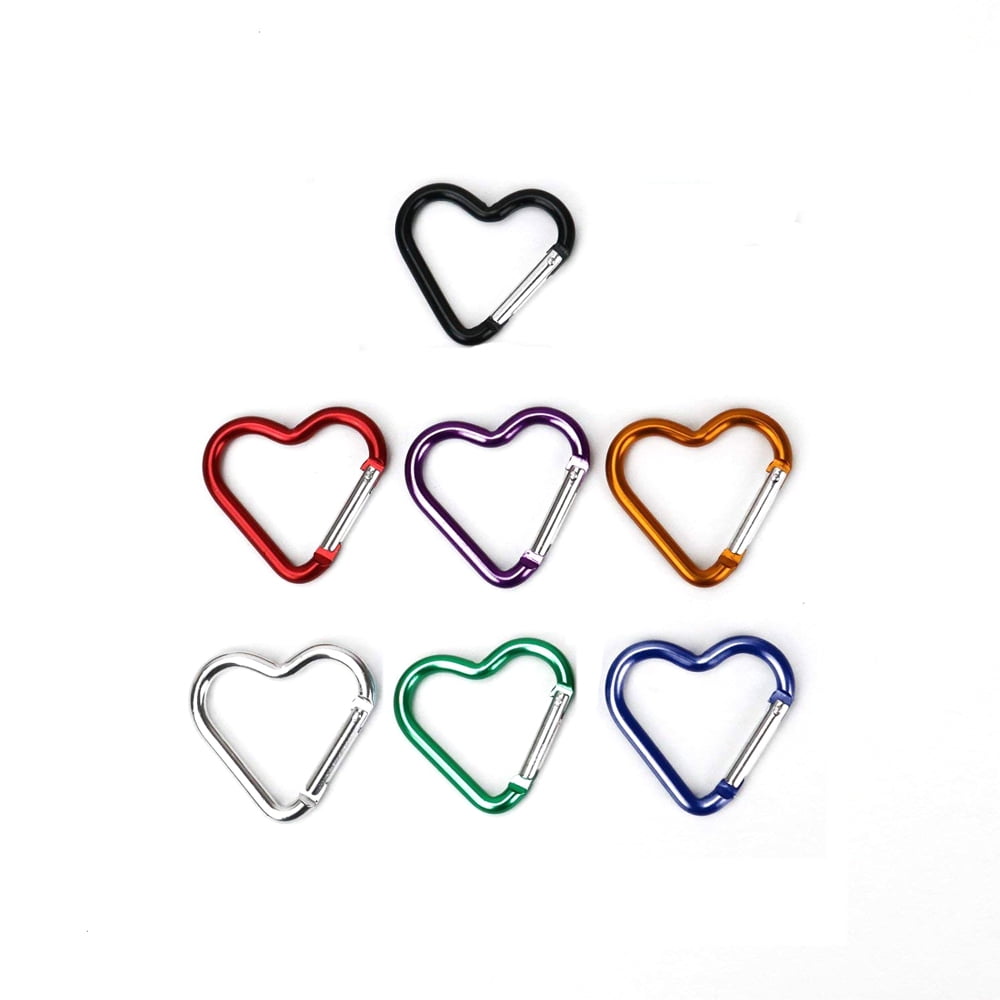 tooloflife Carabiners Clip Hook Keys Chain Sports Climbing Tool Heart