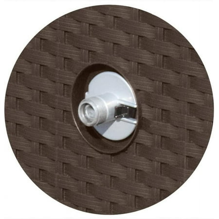 Suncast 175 Foot Slide Trak Outdoor Garden Resin Water Hose Reel, Hose Hideaway, Mocha Brown