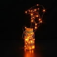thumbnail image 3 of Guirnalda de luces LED CYLAPEX, naranja, 3.3 pies, 20 LED, paquete de 6, 3 of 7