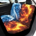 thumbnail image 4 of Pzuqiu Fire Ice Dragon Print Car Seat Covers Easy to Install Car Seat Covers Full Set Auto Decor Breathable Anti-Slip Fit for most Cars Trucks, 4 of 10