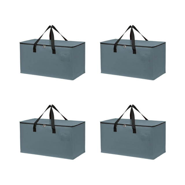 Ohufall Large Capacity Foldable Portable Moving Storage Bags For Car Home Clothes Quilt With Storage For Closet Small Closet Organizers