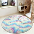 Lochas Super Fluffy Rainbow Rugs For Living Room Bedroom Kids Room,3'x3'