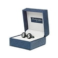 thumbnail image 5 of Montegrappa Black Ion Plated Steel White Gold Tone Cash Crystal Cufflinks, 5 of 5