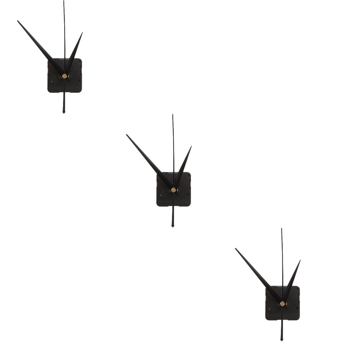 Worgeous 3-Pack Clock Movement Mechanism Replacement Parts for Clock Repair and Crafting Projects