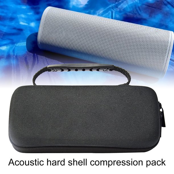 Bolsa protectora SUSUchens resistente al polvo, a la presión y a la carcasa rígida de nailon para altavoz compatible con Bluetooth, bolsa de almacenamiento para SONOS-Roam, color negro