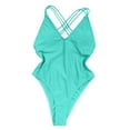 thumbnail image 4 of One Piece Swimsuit for Women Women's Solid Set Swimsuit One-Piece Filled Bra Swimwear Beachwear, 4 of 9