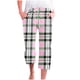 thumbnail image 1 of Pantalones Casuales de Mujer de Impresión Floral Cintura Elástica Suelta, Pantalones de Pierna Ancha Recta con Bolsillos, 1 of 5