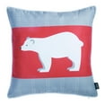 thumbnail image 4 of Decorative Christmas Themed Throw Pillow Cover Set of 4 Square 18" x 18" White & Red & Gray for Couch, Bedding, 4 of 7