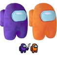 thumbnail image 1 of 2 peluches Among Us, lindo muñeco de peluche con sonido, figuras de acción de Among Us para regalar a los fans del juego (naranja + morado). Rojo Verde  WRMH-400, 1 of 7