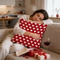 thumbnail image 4 of Adornos para San Valentín, regalos para San Valentín, funda de almohada con temática de San Valentín, funda de almohada decorativa para sofá con estampado floral y corazones, decoración navideña, fund, 4 of 6