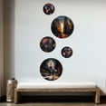 thumbnail image 3 of Designart "Empire State Building Tilt Shift In The Night Lights I" City New York Metal Wall Art Set of 5 Piece, 3 of 5